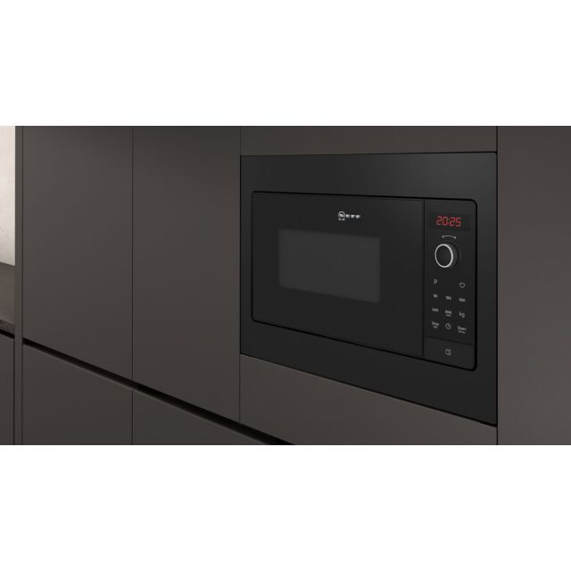 Neff HLAWG25S3B N 30, Built-in microwave oven 800W, Black, 20L