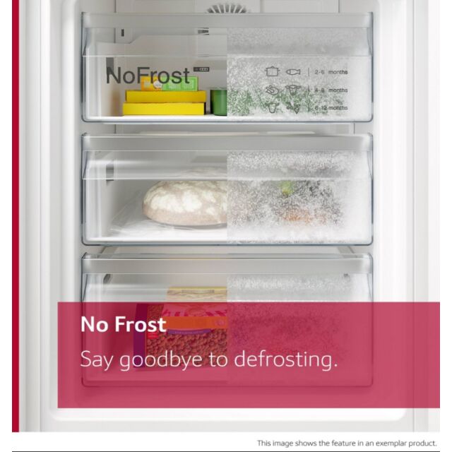 Neff KB7966DD1G 193.5X70.8 Xxl Nofrost Bottom Freezer, 1 Freshsafe Drawer, 1 Xxl Freshsafe Veg Drawe