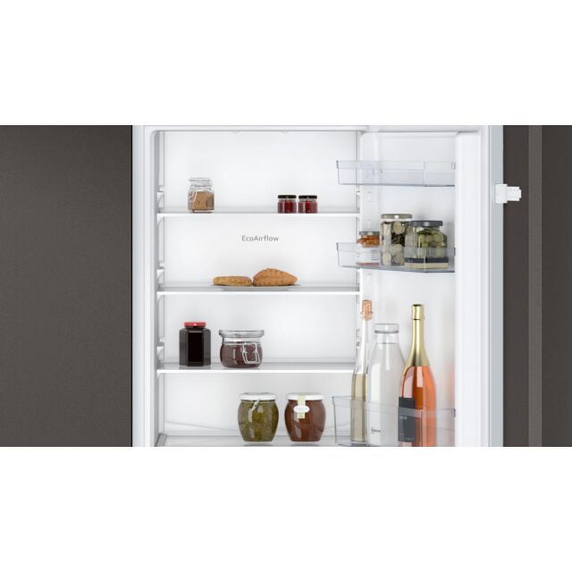 Neff KI7861SE0G N 30, Built-in fridge-freezer with freezer at bottom, 177.2 x 54.1 cm, sliding hinge