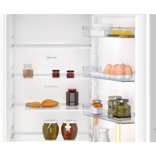 Neff KI7961SE0G N 30, Built-in fridge-freezer with freezer at bottom, 193.5 x 54.1 cm, sliding hinge