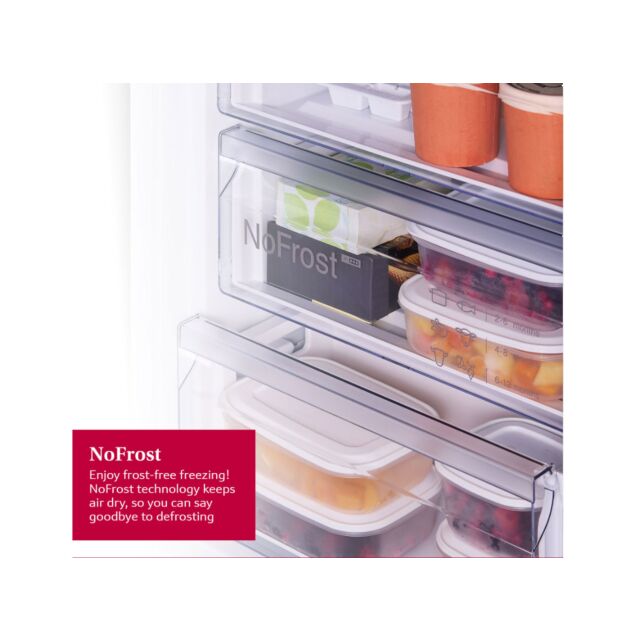 Neff KI7962FD0G 193.5X54 Xl Nofrost Bottom Freezer, Led Light, Xxl Freshsafe Drawer, Freshsafe Chill
