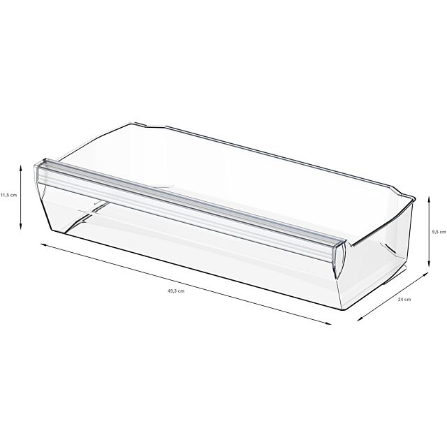 Neff KU2222FD0G N 50, Built-under fridge with freezer section, 82 x 60 cm, flat hinge
