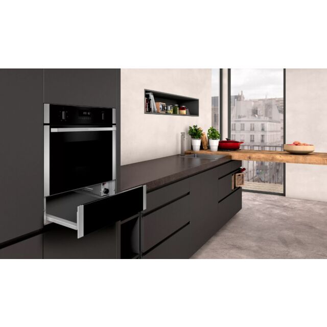 Neff N1AHA01N0B N50, 14cm high, warming drawer, 3 settings, push-pull opening