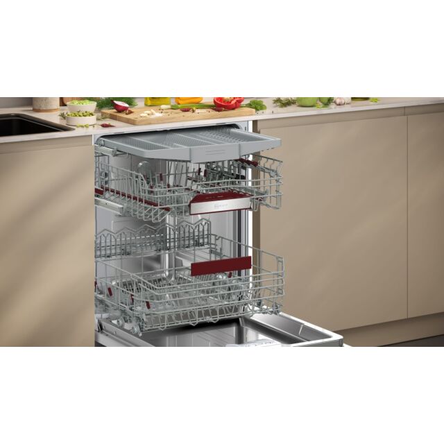 Neff S195HCX02G N 50, Fully-integrated dishwasher, 60 cm, Variable hinge
