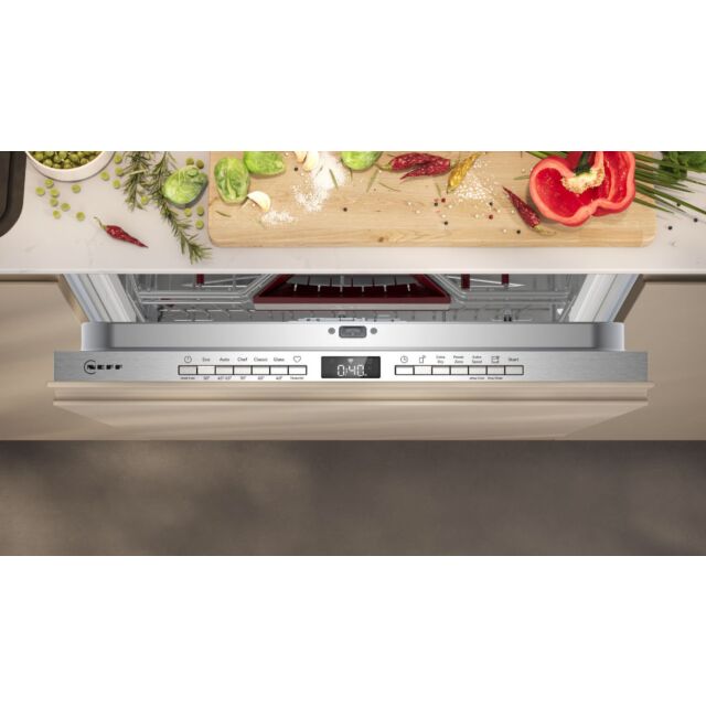 Neff S295HCX17G N 50, Fully-integrated dishwasher, 60 cm, , Variable hinge