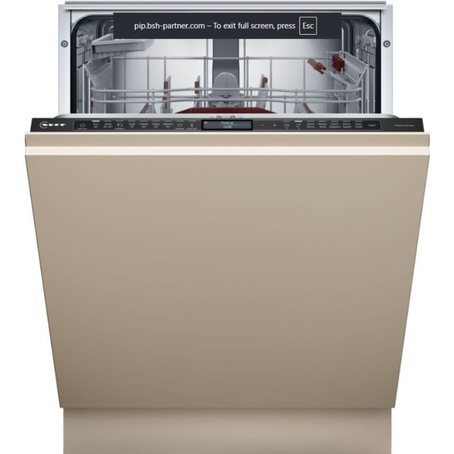 Neff S299ZB803E Intelligent, Zeolith, 8 programmes, TFT, Real time clock, Flex 3 baskets, Retrofit -