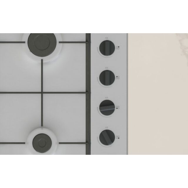 Neff T26BKP6N0 60cm, 4 burners, 2 Cast iron finish supports, new standard sword dials, Side control