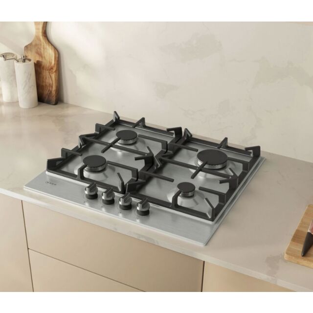 Neff T26CIP8N0 58.2Cm Gas Hob - Stainless Steel