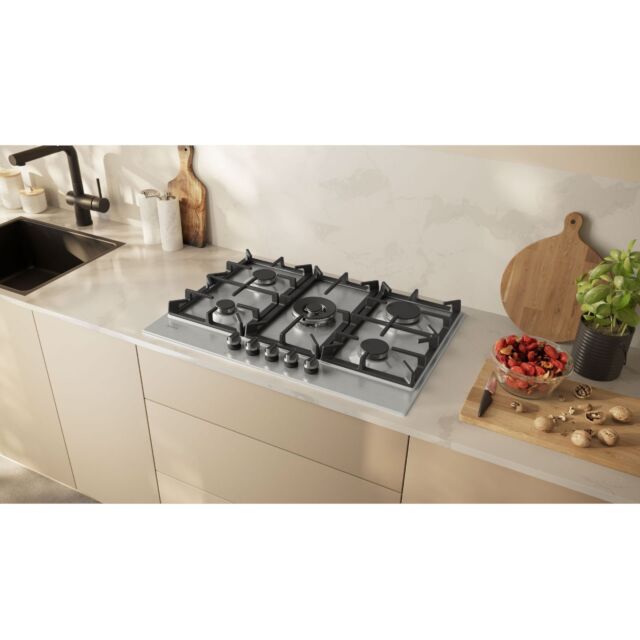 Neff T27CIQ8N0 75cm, N 70, Gas hob, 75 cm, Stainless steel
