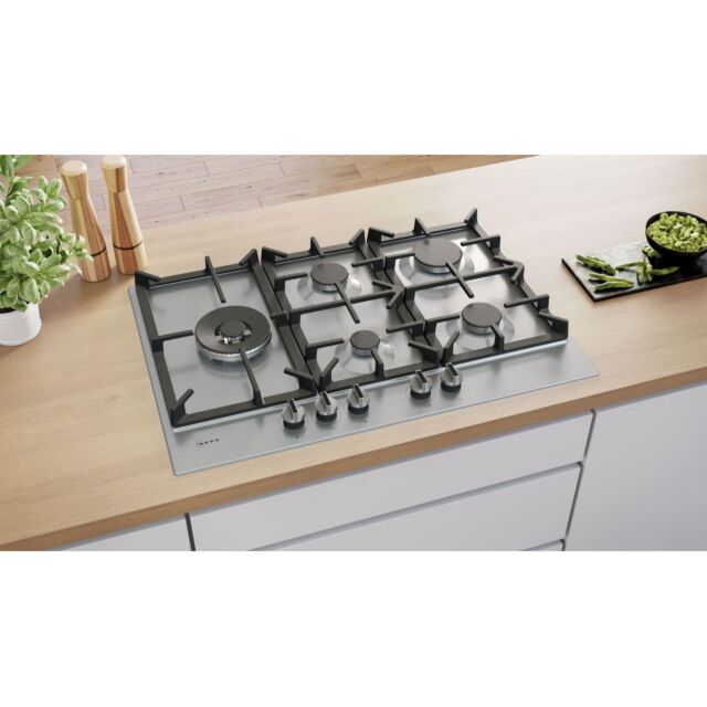 Neff T27CIS8N0 N 70, Gas hob, 75 cm, Stainless steel