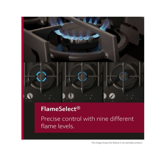 Neff T27CIS8N0 N 70, Gas hob, 75 cm, Stainless steel