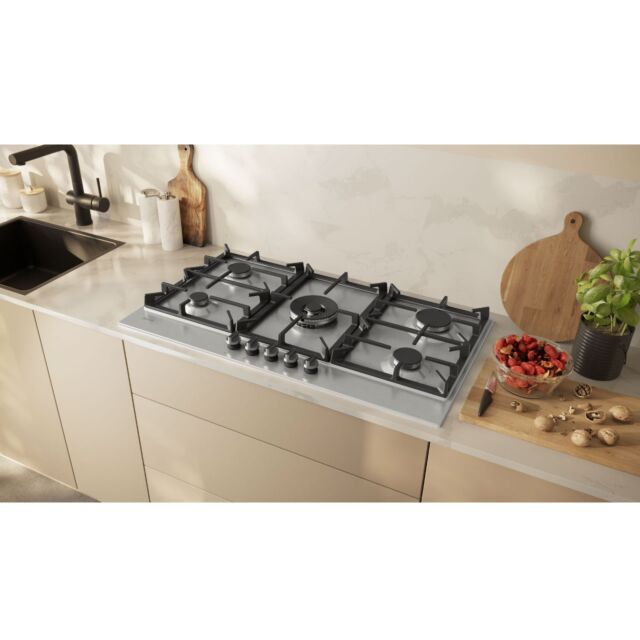 Neff T29CIR8N0 N 70, Gas hob, 90 cm, Stainless steel