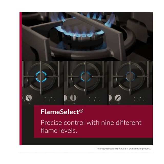 Neff T29CIR8N0 N 70, Gas hob, 90 cm, Stainless steel