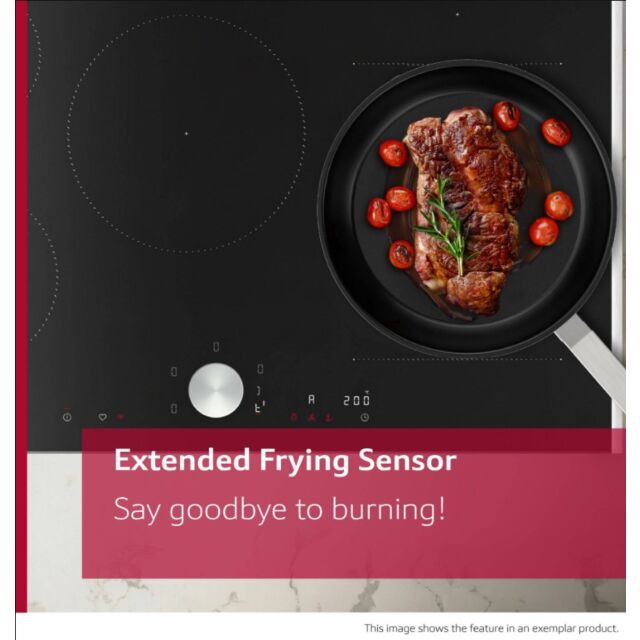 Neff T66NUX4A0 60cm Flex Induction Hob, Matt Black Design glass, Red/White Display, Anthracite Grey 