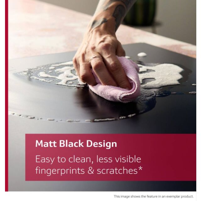 Neff T66NUX4A0 60cm Flex Induction Hob, Matt Black Design glass, Red/White Display, Anthracite Grey 