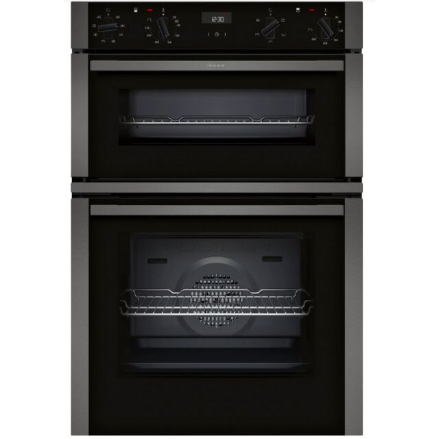 Neff U1ACE2AG3B 59.4cm Built In Electric Double Oven - Graphite Grey