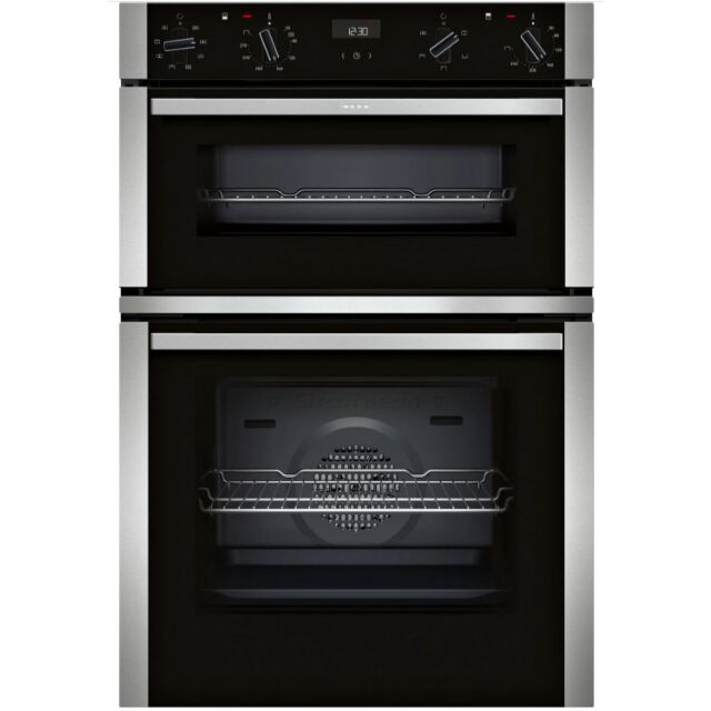 Neff U1ACE2AN3B 59.4Cm Built In Electric Double Oven - Stainless Steel