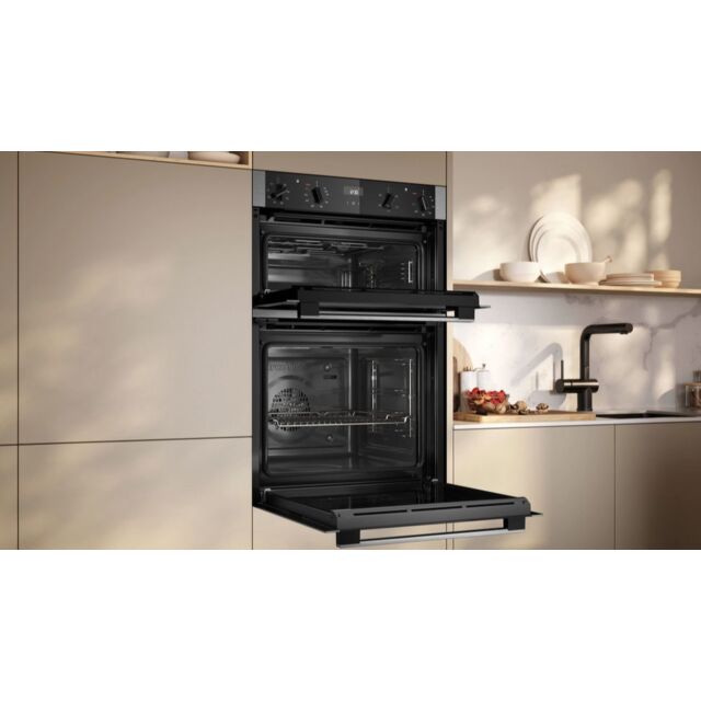 Neff U1ACE2AN3B 59.4Cm Built In Electric Double Oven - Stainless Steel