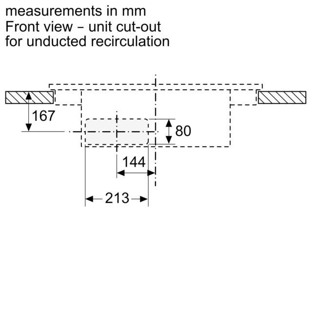 Neff V58NHQ4L0 N 70, Induction hob with integrated ventilation system, 80 cm, surface mount without frame