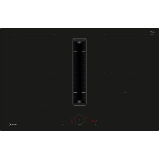 Neff V58PHQ4C0 80Cm Venting Hob, Twist Touch Control, 2 X Combi Zone + Ventilation, Favourite Button