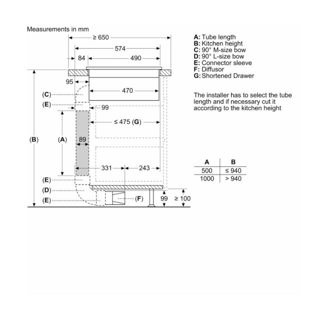 Neff V68FUX4L0 80Cm N 90, Induction hob with integrated ventilation system, 80 cm, surface mount without frame