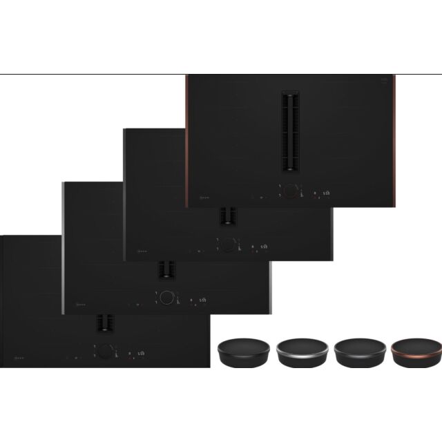 Neff V68YYX4B0 HOB N 90, Induction hob with integrated ventilation system, 80 cm, Matt black