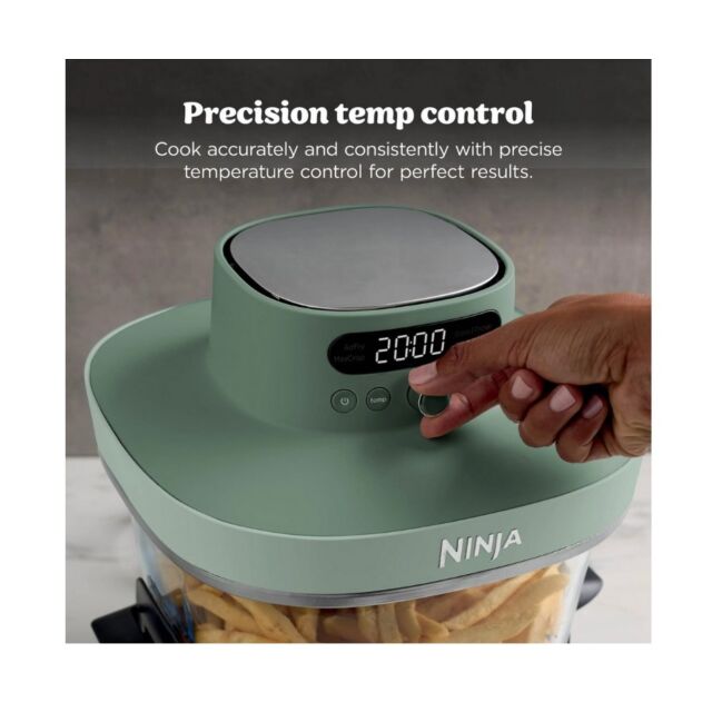 Ninja AS090UKGN Crispi Pro 5-In-1 Glass Air Fryer - Green
