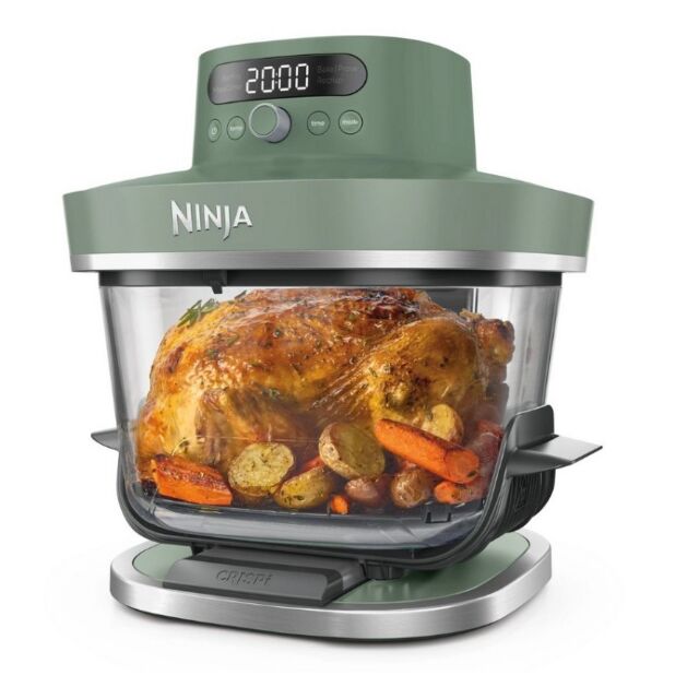 Ninja AS090UKGN Crispi Pro 5-In-1 Glass Air Fryer - Green