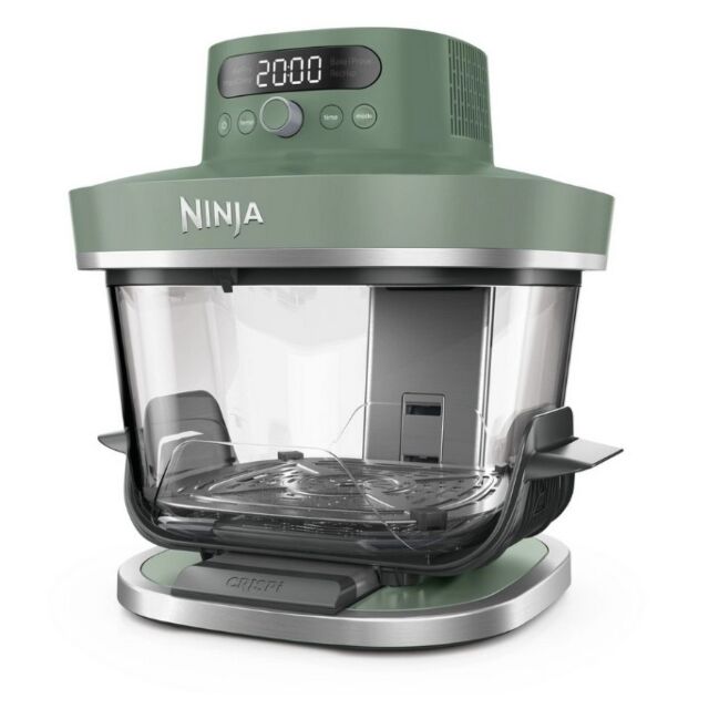 Ninja AS090UKGN Crispi Pro 5-In-1 Glass Air Fryer - Green