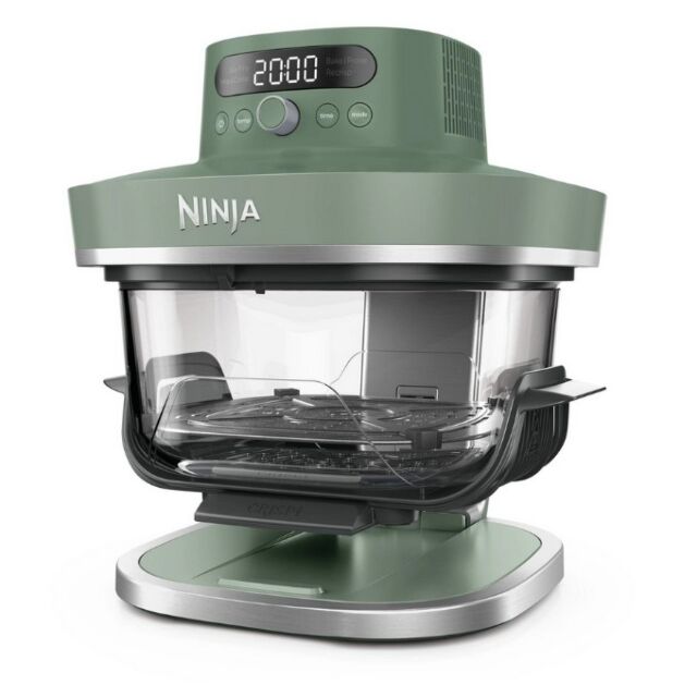 Ninja AS090UKGN Crispi Pro 5-In-1 Glass Air Fryer - Green