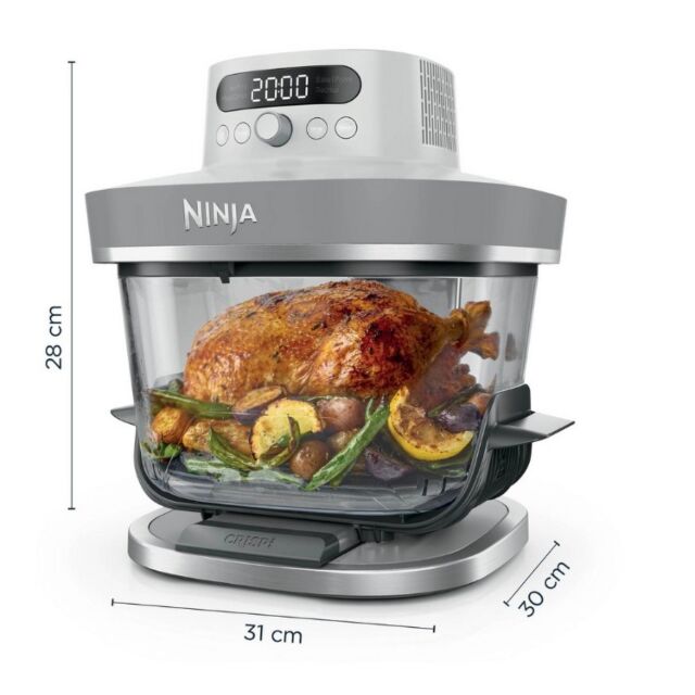 Ninja AS090UKWH CRISPi PRO 5-in-1 Glass Air Fryer - White