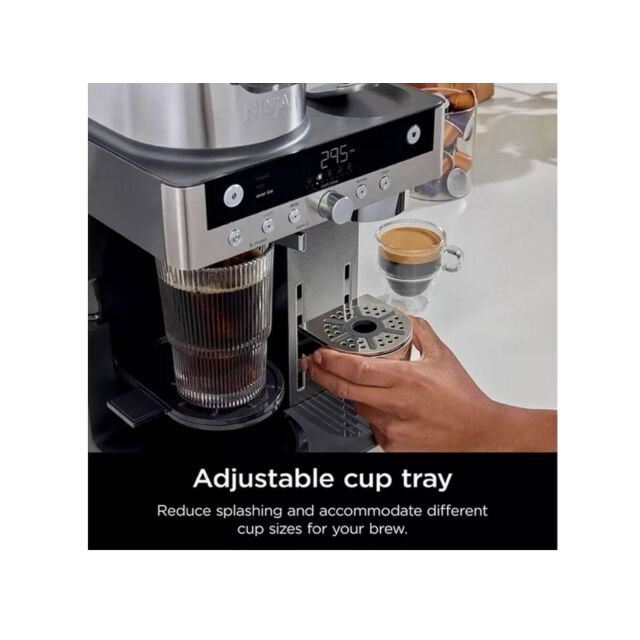 Ninja CFN802UK Espresso & Filter Coffee Machine - Silver / Black