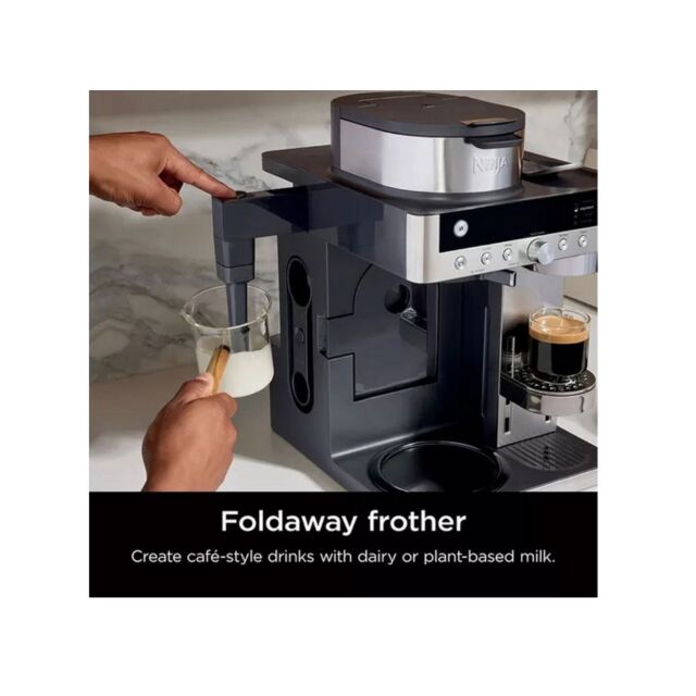 Ninja CFN802UK Espresso & Filter Coffee Machine - Silver / Black