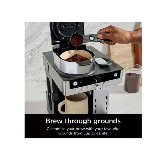 Ninja CFN802UK Espresso & Filter Coffee Machine - Silver / Black