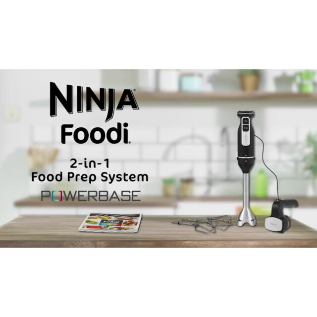 Ninja CI090UK Ninja Foodi 2-In-1 Hand Blender + Mixer - Black