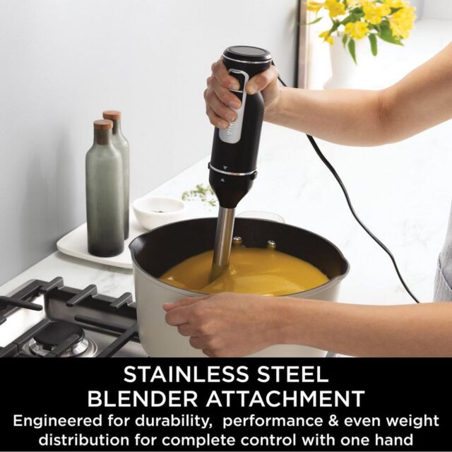 Ninja CI100UK Foodi 3-In-1 Hand Blender, Mixer & Chopper - Black