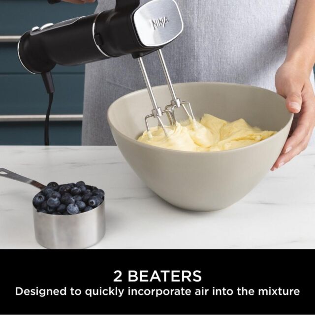 Ninja CI100UK Foodi 3-In-1 Hand Blender, Mixer & Chopper - Black