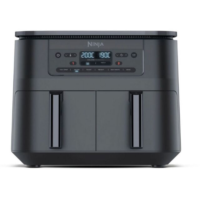 Ninja DZ300UK 7.6 litre 6-in-1 Dual Zone Air Fryer - Gun Metal Grey