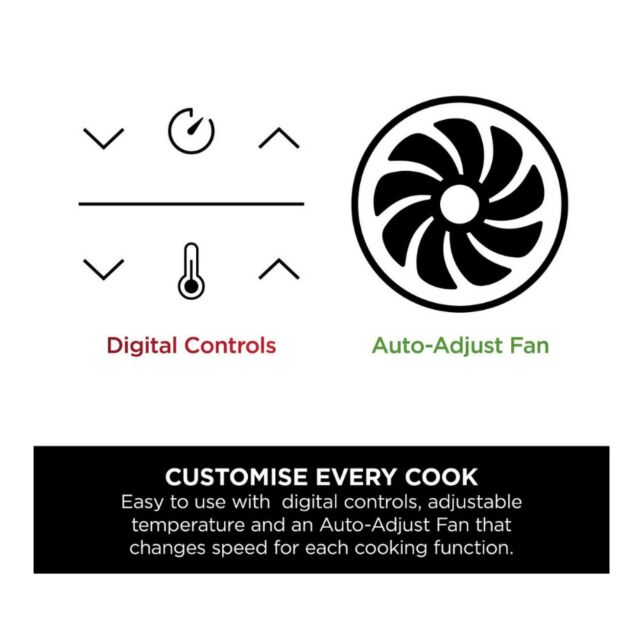 Ninja DZ400UK 9.5 Litre Max 6-In-1 Dual Zone Air Fryer - Gun Metal Grey