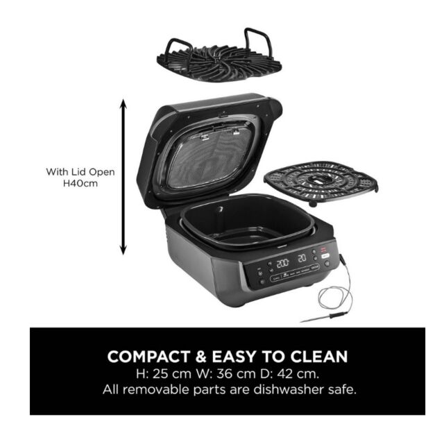 Ninja EG351UK Grill & Air Fryer - Black/Silver