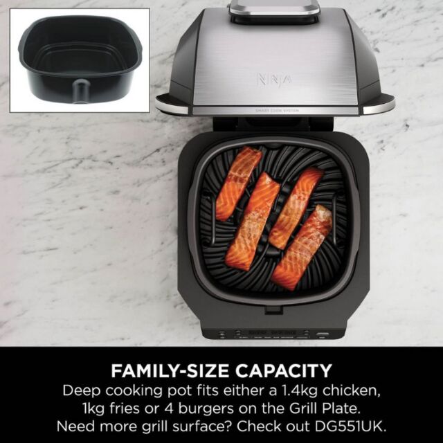 Ninja EG351UK Grill & Air Fryer - Black/Silver