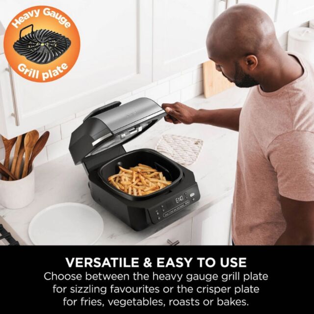 Ninja EG351UK Grill & Air Fryer - Black/Silver
