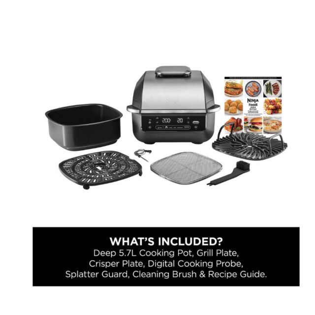 Ninja EG351UK Grill & Air Fryer - Black/Silver