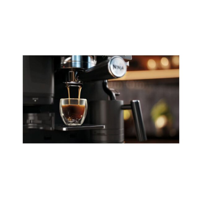 Ninja ES601UKBK Ninja Luxe Caf? Premier Espresso Machine - Midnight Black