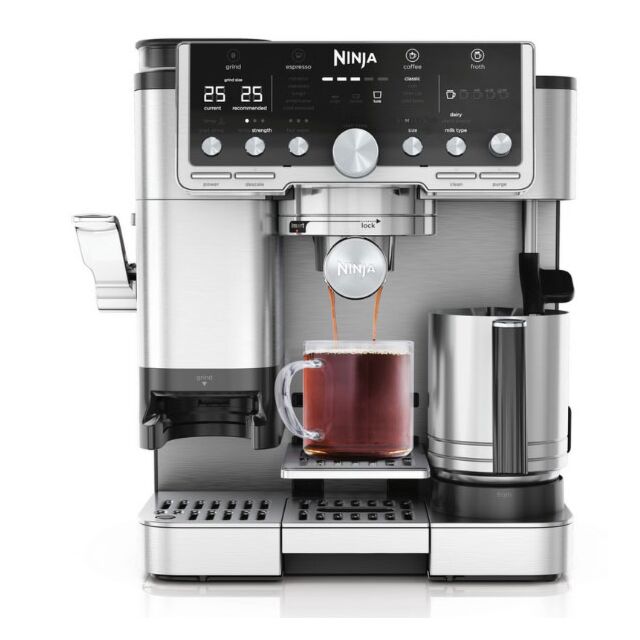 Ninja ES701UK Luxe Caf? Pro Series Espresso Machine - Black/Stainless Steel