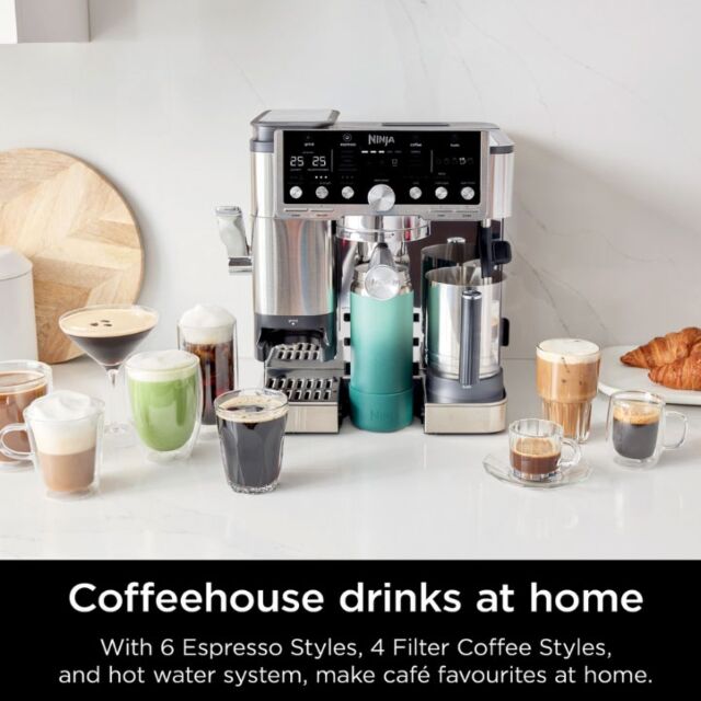 Ninja ES701UK Luxe Caf? Pro Series Espresso Machine - Black/Stainless Steel