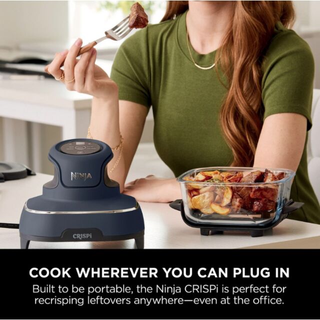 Ninja FN101UKGY CRISPi 4-in-1 Portable Air Fryer - Cyberspace Blue