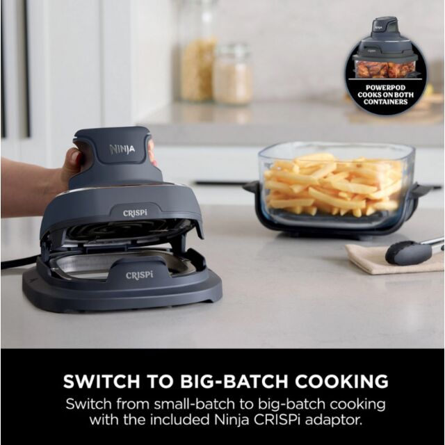 Ninja FN101UKGY CRISPi 4-in-1 Portable Air Fryer - Cyberspace Blue