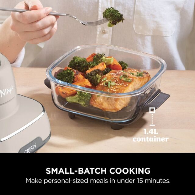 Ninja FN101UKST Crispi 4-In-1 Portable Air Fryer - Stone