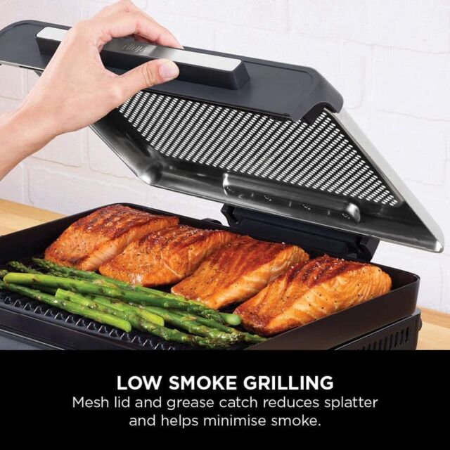 Ninja GR101UK Ninja Sizzle Grill + Flat Plate - Black